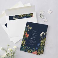 Vintage Garden Wedding Invitations Rose Gold Signature Blank No