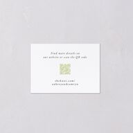 Classic Wildflower Frame QR Code RSVP Cards Amethyst Signature