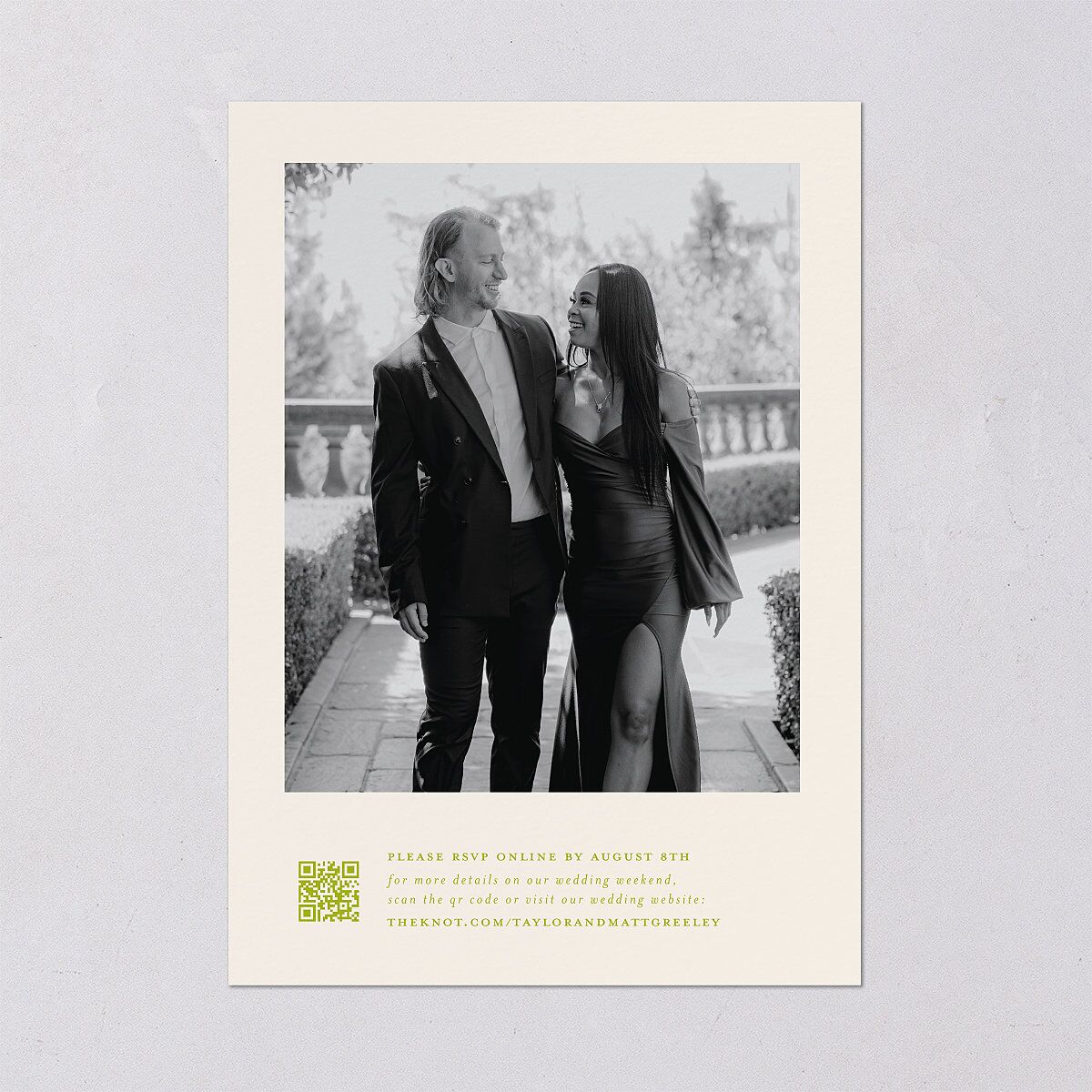 Modern Wedding Of Calligraphy Wedding Invitations Chartreuse Signature Blank No Standard