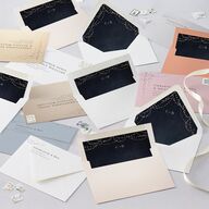 Enchanted Evening Save the Date Cards Dark Navy Signature smooth Blank No Standard
