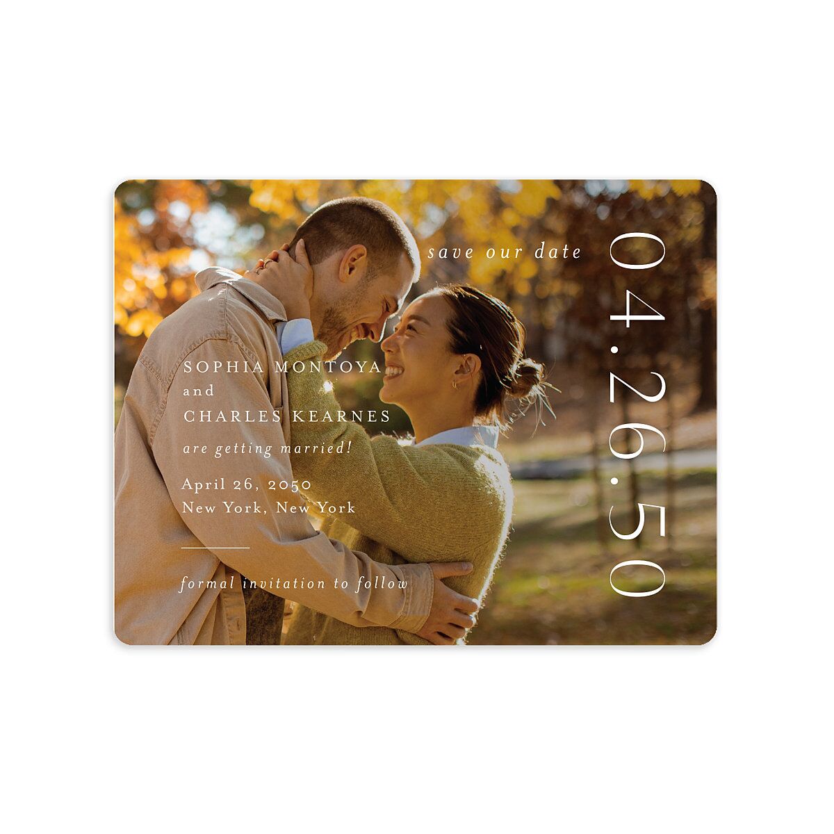 Timeless Elegance Save The Date Magnets