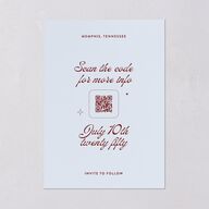 Retro Modern Photo Save the Date Cards Ice Blue Signature smooth Blank No Standard