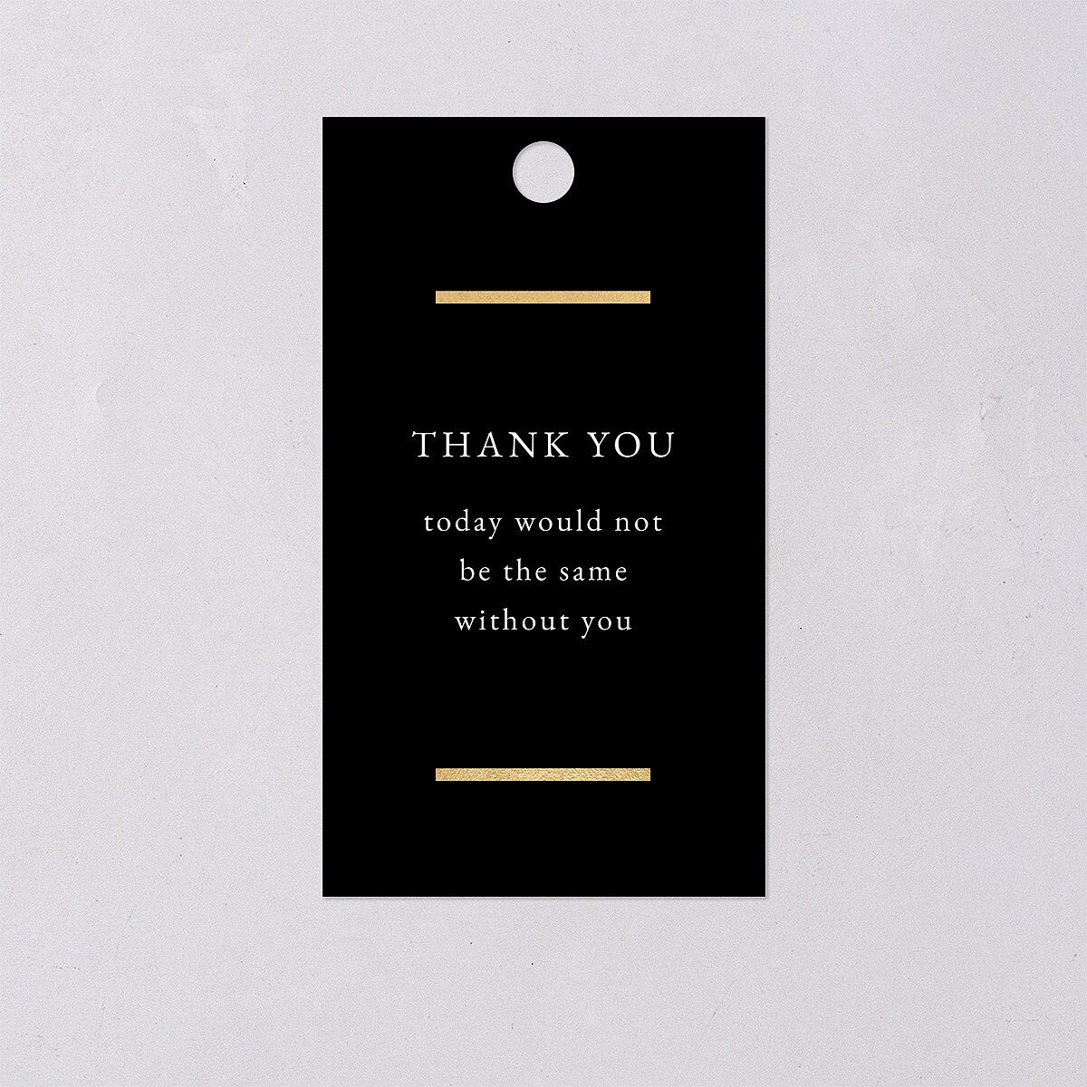 Gilded Bold Favor Gift Tags Gold Licorice Signature