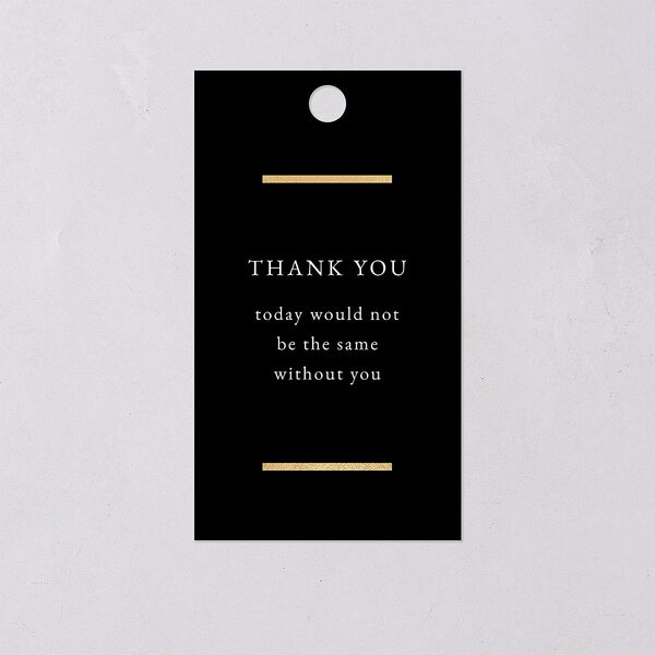 Gilded Bold Favor Gift Tags Gold Licorice Signature