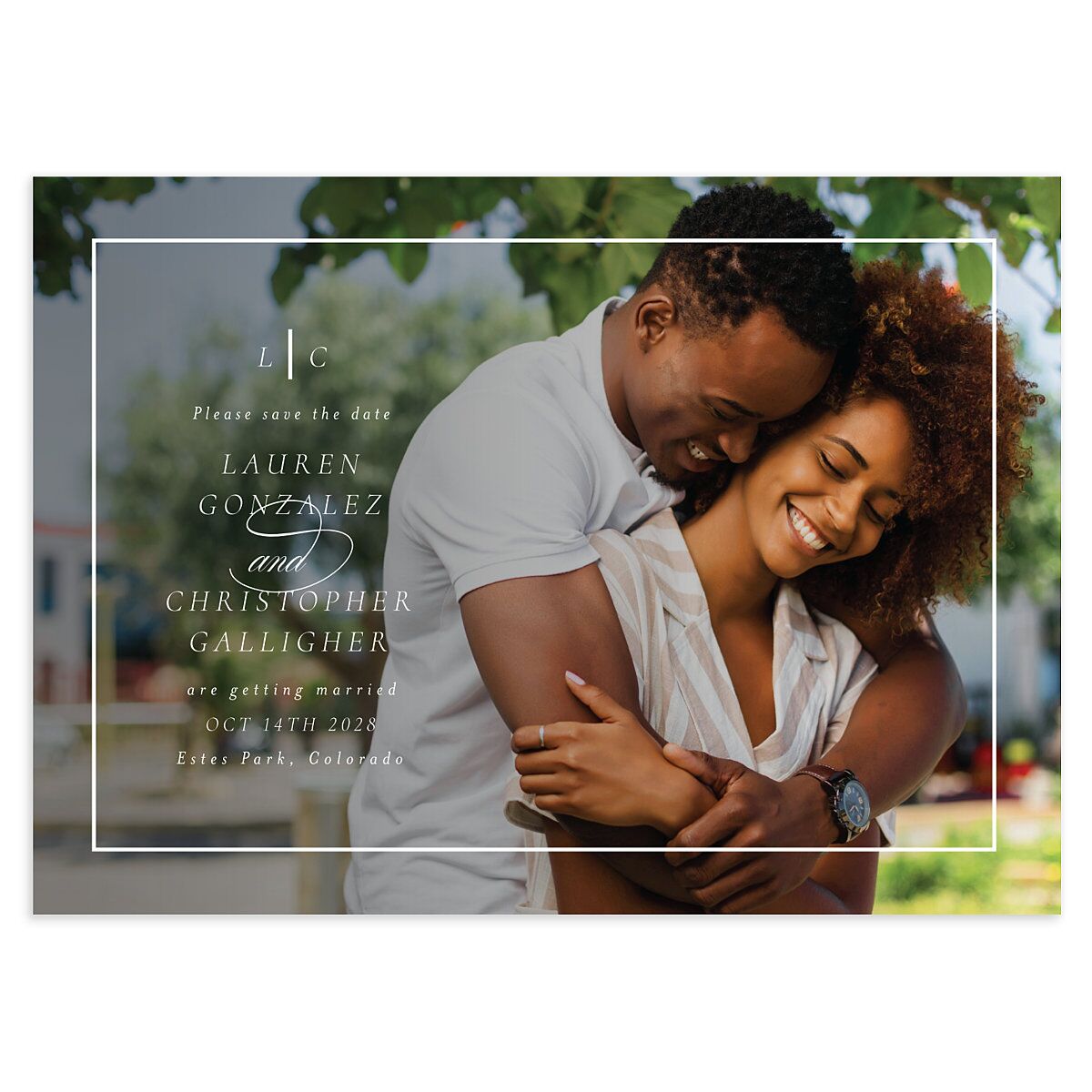 Lasting Frame Save the Date Cards
