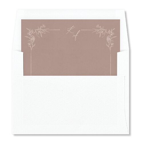 Romantic Branches Envelope Liners Fawn Standard