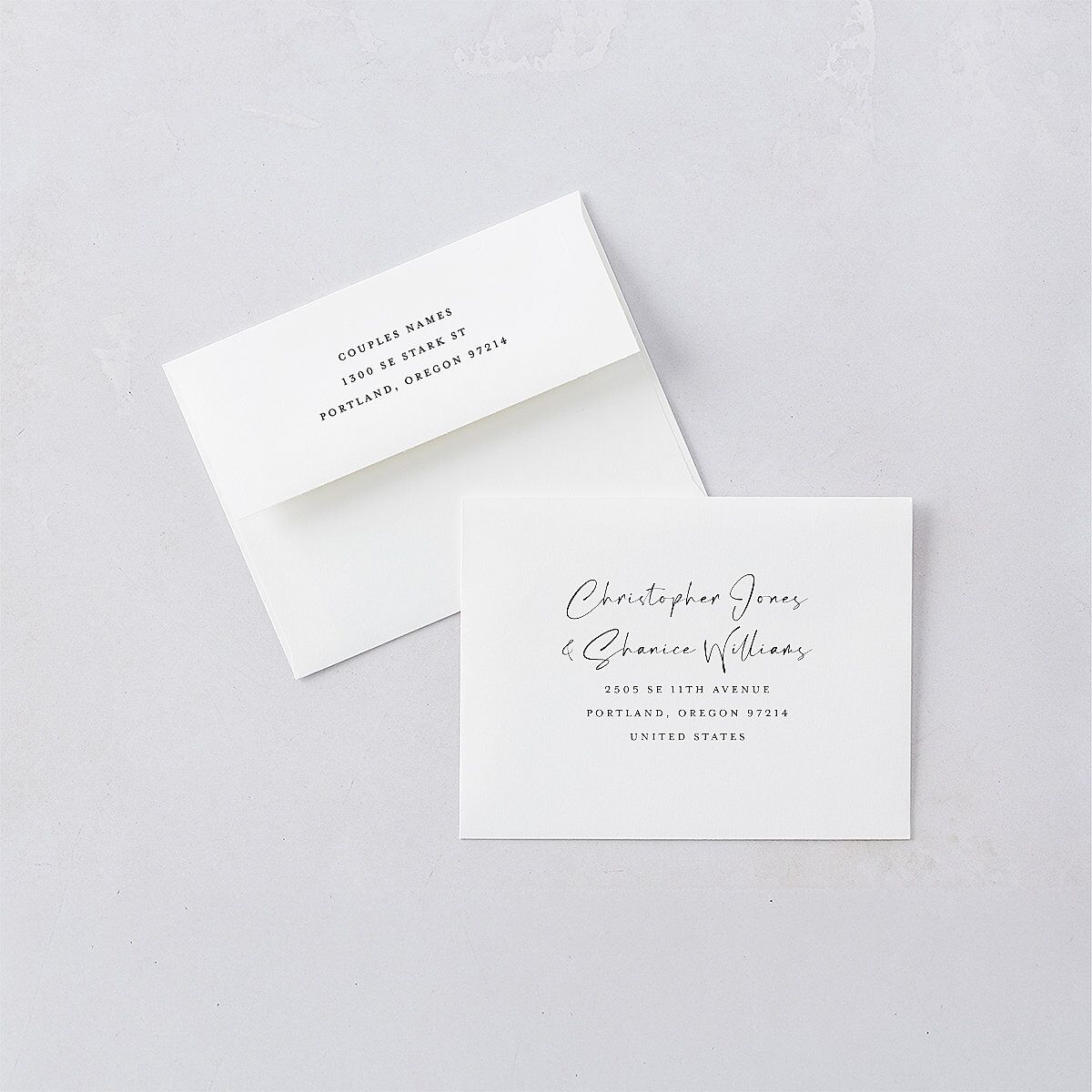 Floral Arc Save the Date Petite Cards Shell Pink Signature smooth Blank No Standard
