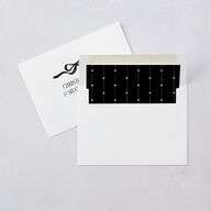 Whimsical Hand Drawn Bow Save the Date Cards Linen Signature smooth Blank No Standard