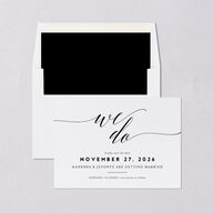 We Do Save The Date Cards Midnight Signature smooth Blank No Standard