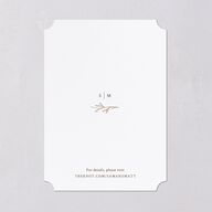 Rustic Branches Save The Date Cards Biscotti Signature smooth Blank No