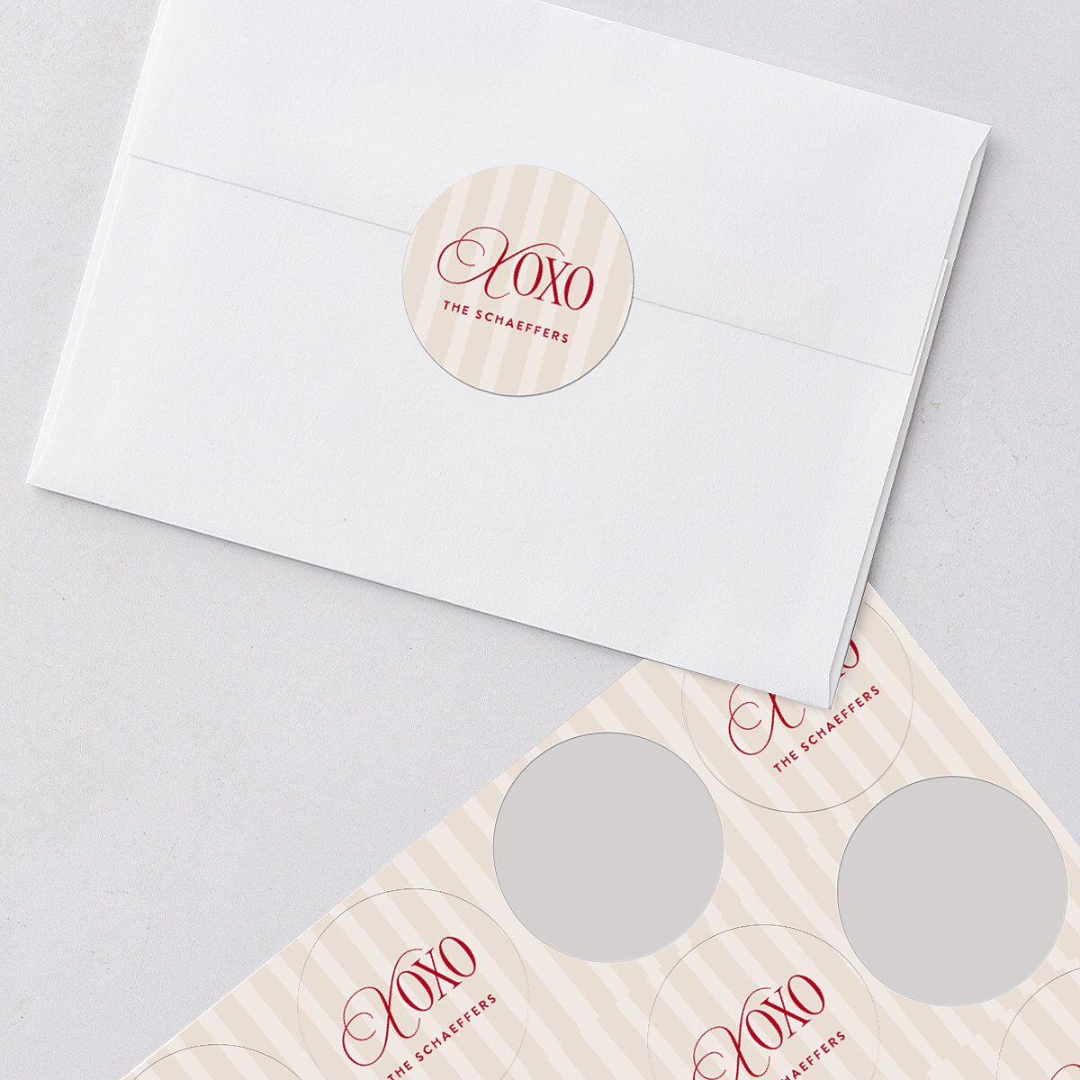 Classic Editorial First Christmas Photos Holiday Stickers Merlot Circle