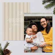 More Kids More Magic Hand Drawn Starry Photo Holiday Cards Cream Signature Blank Portrait  Standard