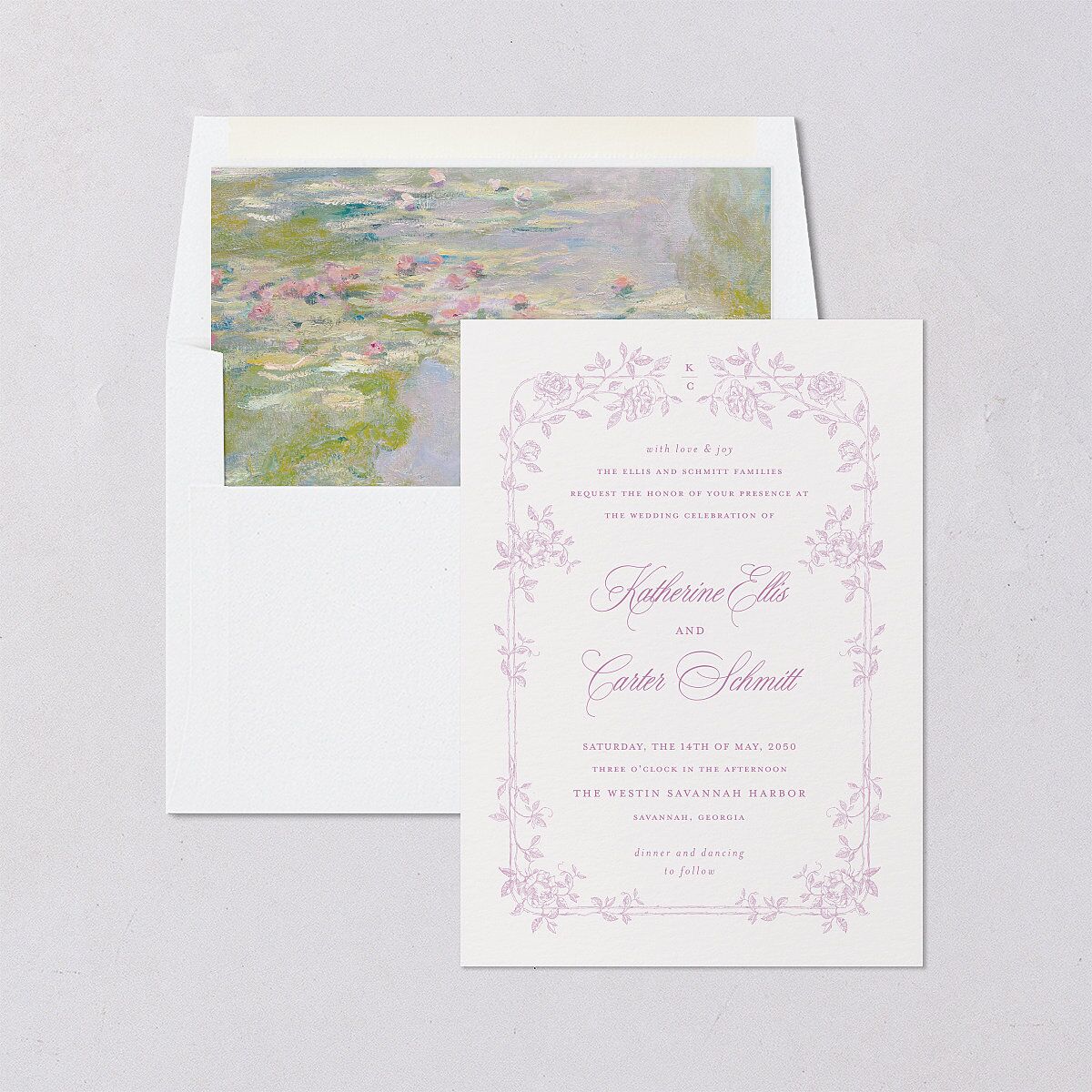 Eclectic Garden Reverie Envelope Liners Lavender Standard