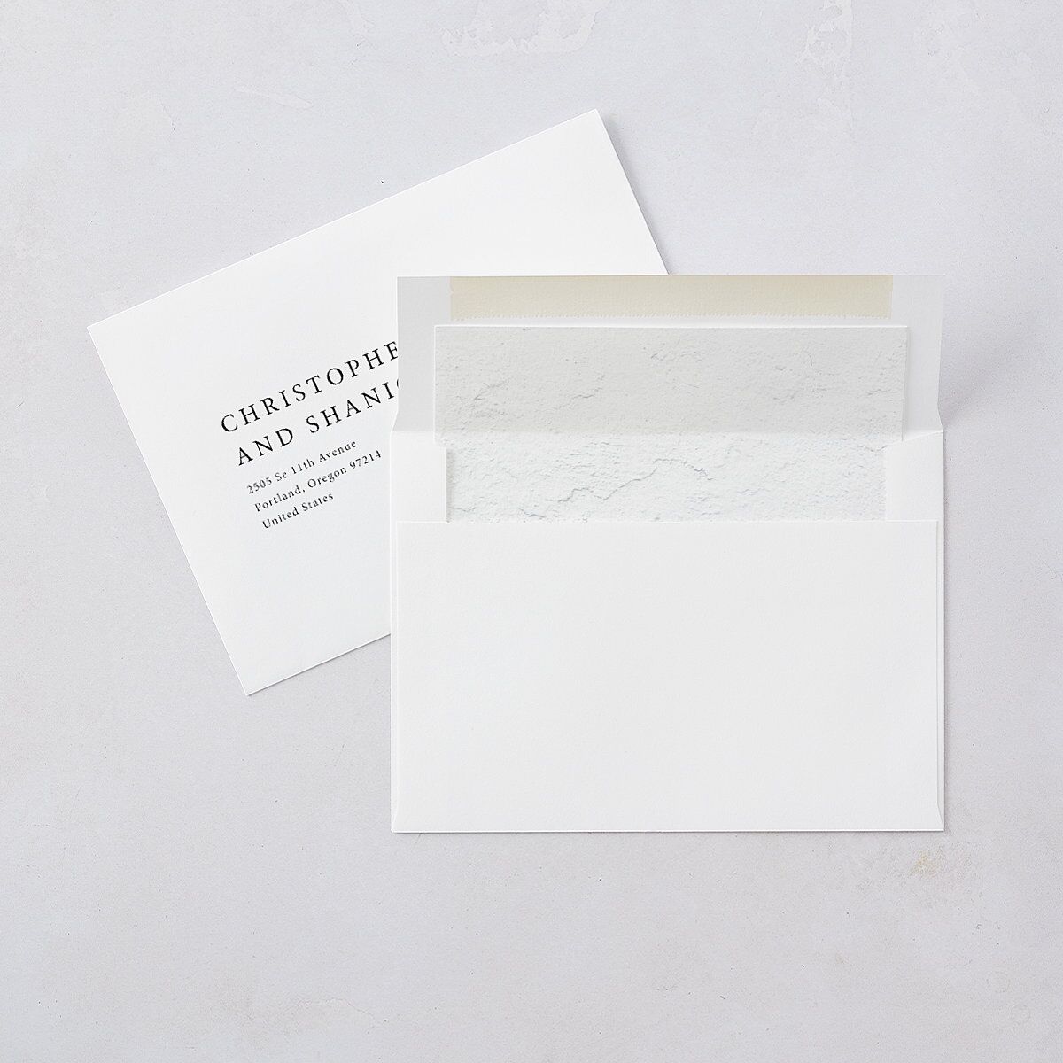 Natural Palette Wedding Invitations Pure White Signature Blank No Standard