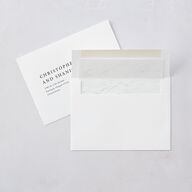 Natural Palette Wedding Invitations Pure White Signature Blank No Standard
