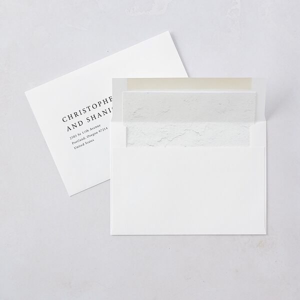 Natural Palette Wedding Invitations Pure White Signature Blank No Standard