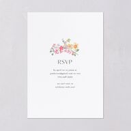 Pastel Flower Arch Engagement Party Invitations Pink Cotton Signature Blank Standard