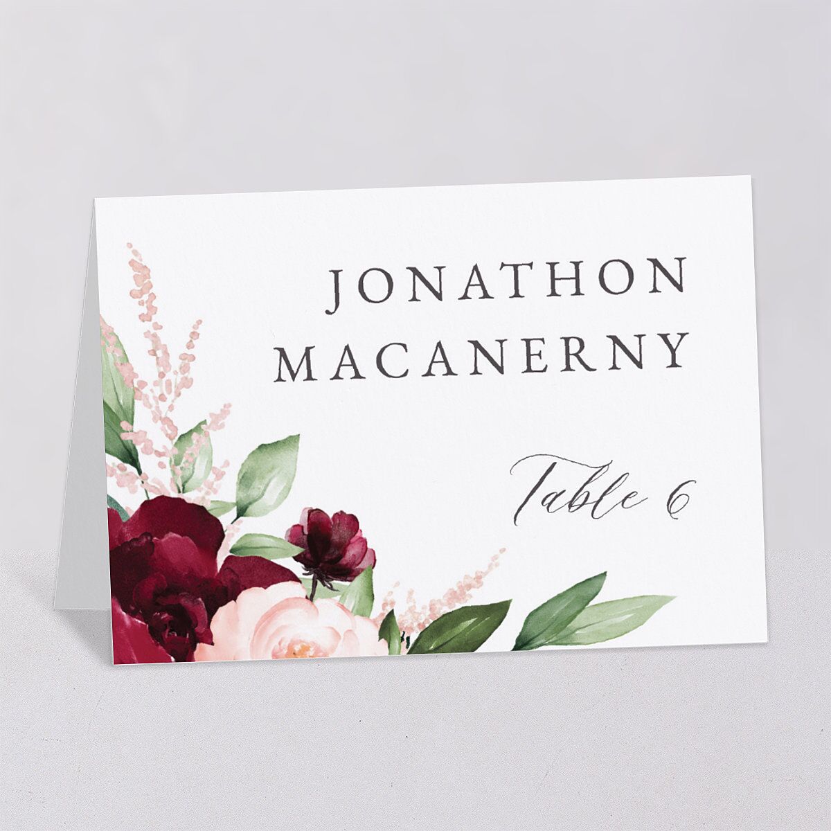 Beloved Floral Place Cards — view 6