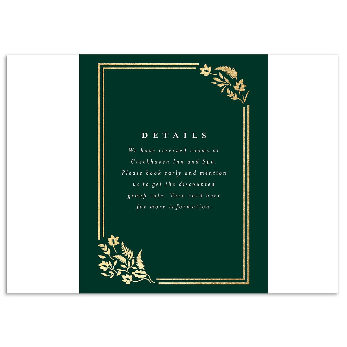 Rustic Kingdom Wedding Enclosure Cards