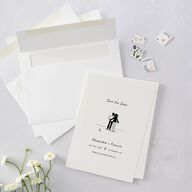 Customizable Couple Save the Date Cards Couple 1 Signature smooth Blank No Standard