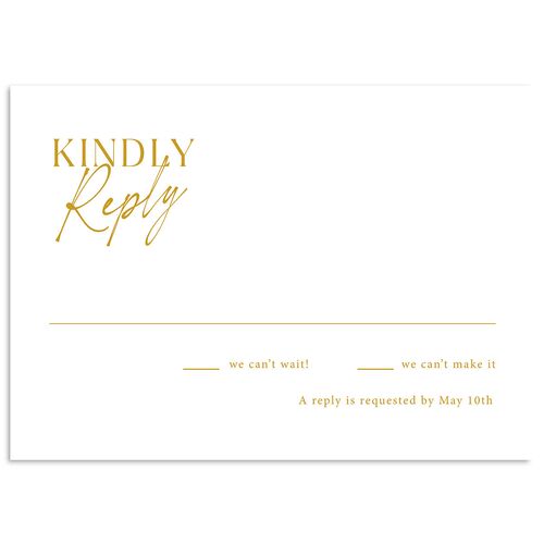 Photo Splash Wedding Response Cards Marigold Signature Standard
