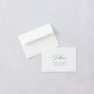 Classic Photo Wedding Response Cards Navy Signature Standard
