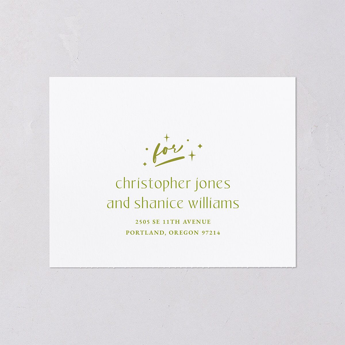 Til Death Do We Disco All-in-One Wedding Invitations Pear Signature Light Both Recipient and Return Addresses No