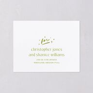 Til Death Do We Disco All-in-One Wedding Invitations Pear Signature Light Both Recipient and Return Addresses No