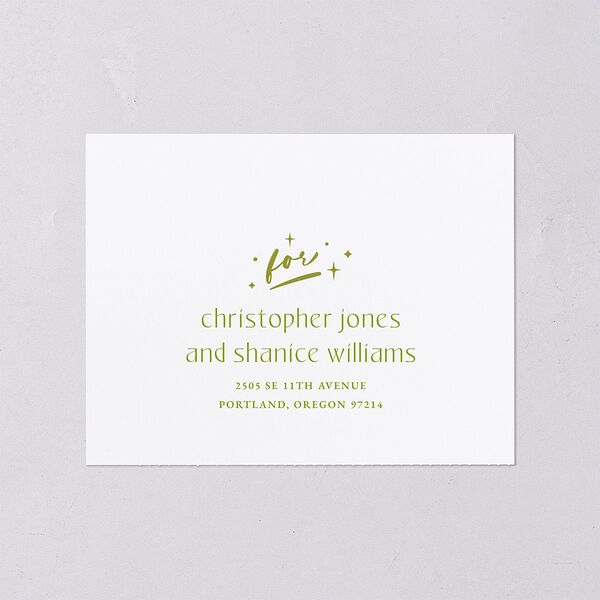 Til Death Do We Disco All-in-One Wedding Invitations Pear Signature Light Both Recipient and Return Addresses No