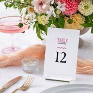 Wavy Frame Photo Table Numbers Mulberry Signature