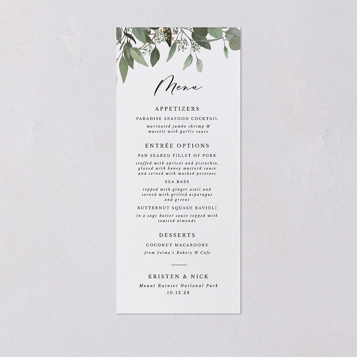 Eucalyptus Frame Menus — view 1
