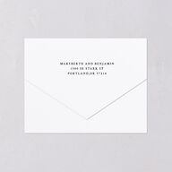 Hand Drawn Vintage Locket All-in-One Wedding Invitations Linen Signature Light Both Recipient and Return Addresses No
