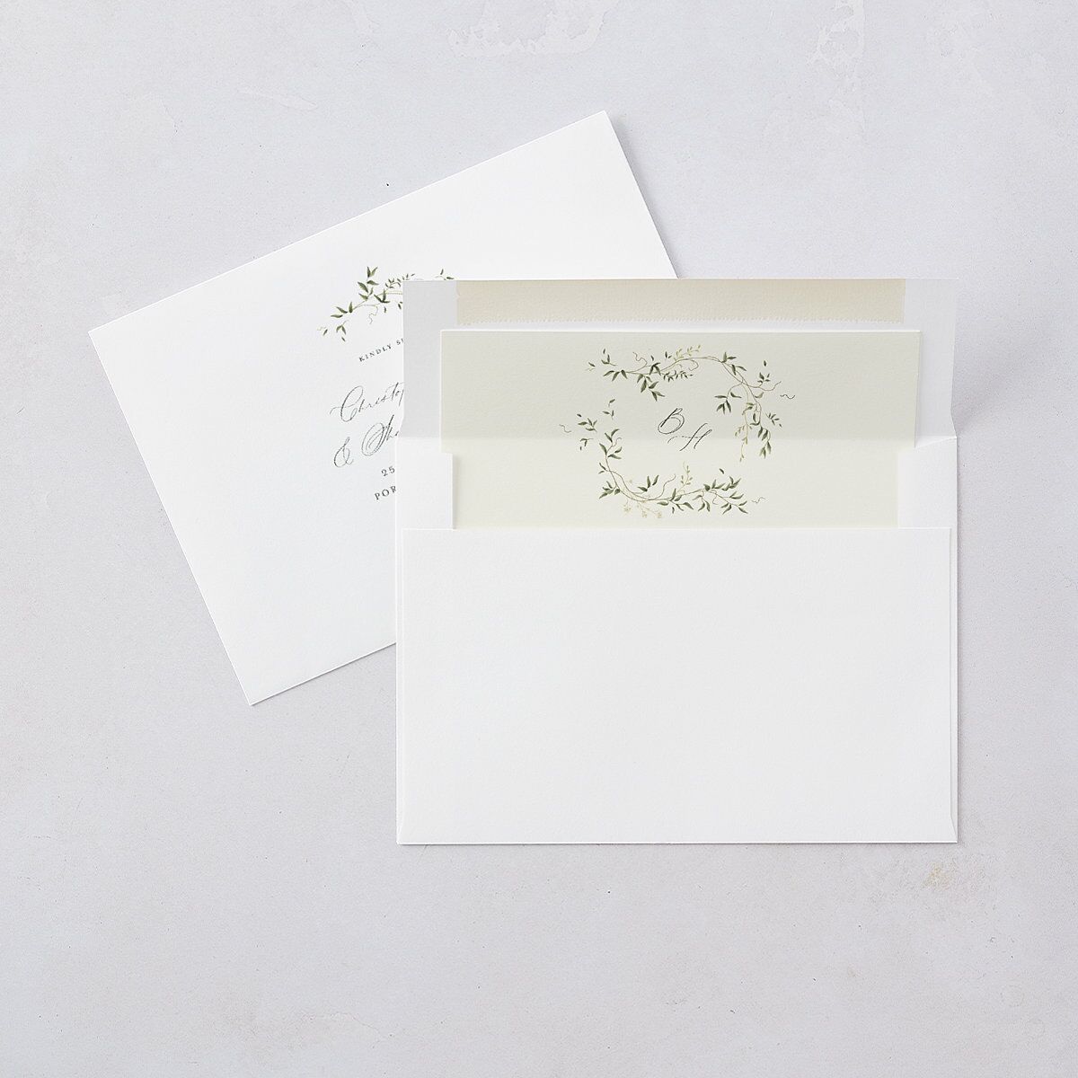 Dainty Fairytale Greenery Bridal Shower Invitations Hunter Green Signature Blank