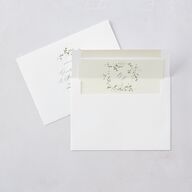 Dainty Fairytale Greenery Bridal Shower Invitations Hunter Green Signature Blank