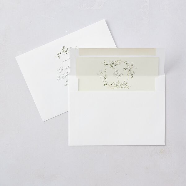 Dainty Fairytale Greenery Bridal Shower Invitations Hunter Green Signature Blank