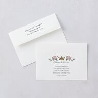 Sword and Roses Fantasy Garden Foil Wedding Invitations Wave Gold Signature Blank Standard No