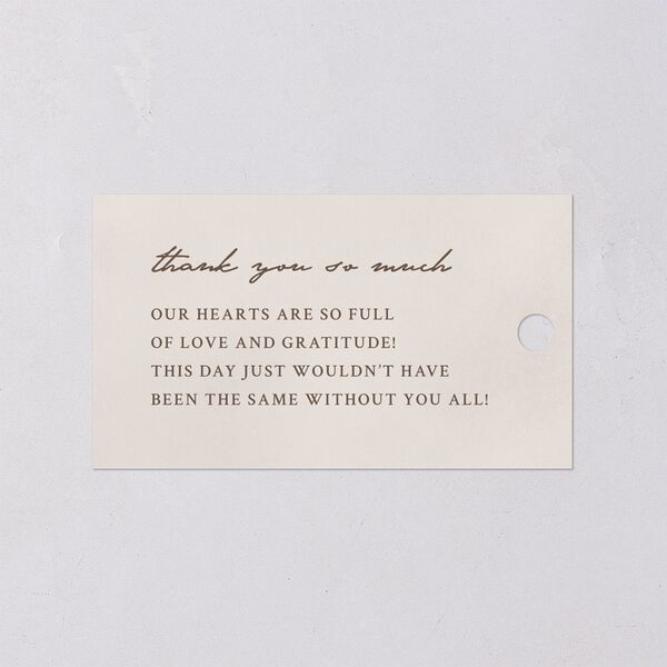 Calla Lily Nouveau Favor Gift Tags Champagne Signature