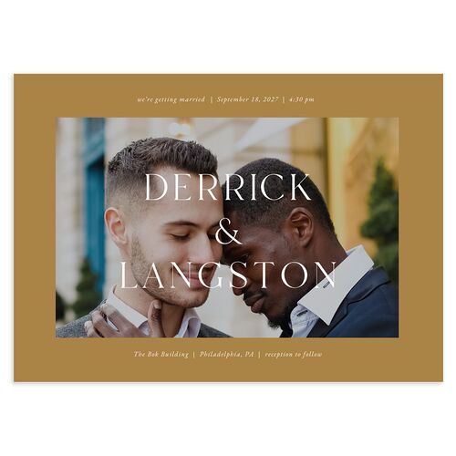 Manhattan Wedding Invitations Driftwood Signature Blank No Standard