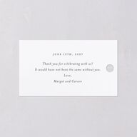 Southern Oak Tree Favor Gift Tags Pure White Signature