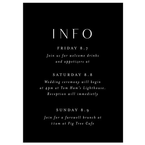 Side Panel Itinerary Cards Licorice Signature Standard