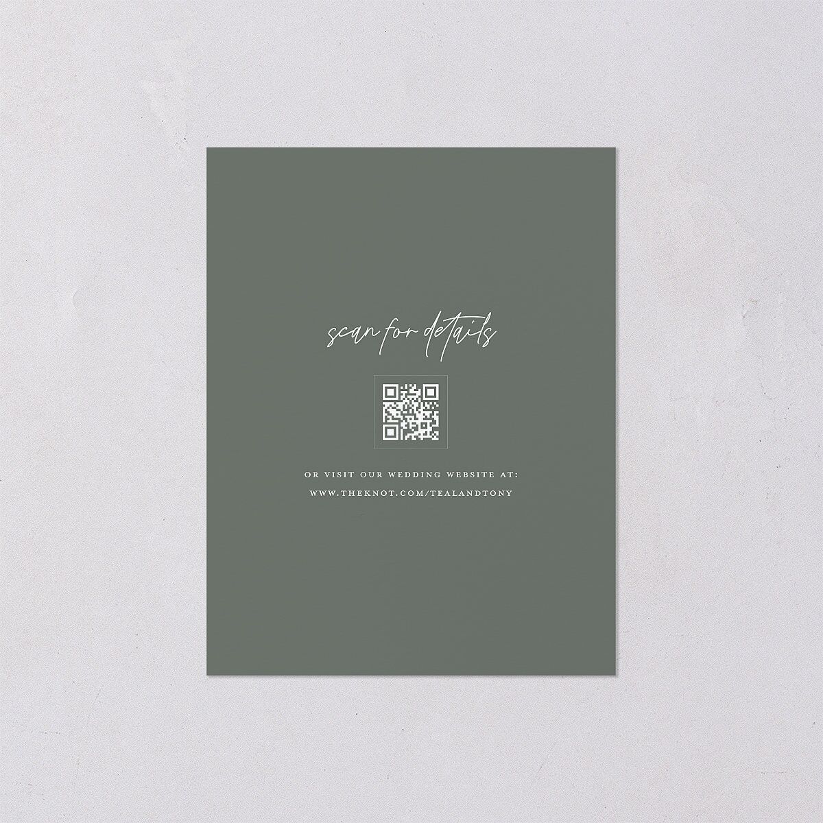 Our Date Photo Save the Date Petite Cards Eucalyptus Signature smooth Blank No Standard