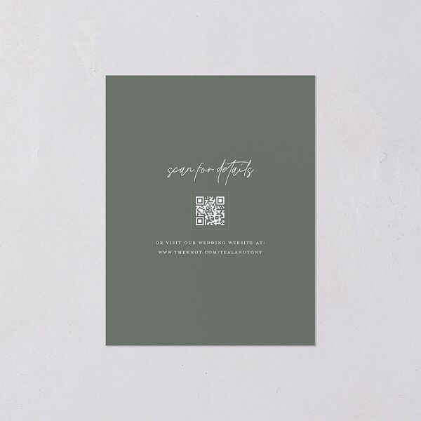 Our Date Photo Save the Date Petite Cards Eucalyptus Signature smooth Blank No Standard