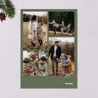 Signature Holiday Holiday Cards Deep Olive Signature Blank Standard Portrait