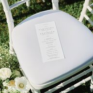 Flourishing Love Wedding Programs Gold Pure White Signature