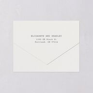 DIY Crafty Photo All-in-One Wedding Invitations Ruby Signature Light Both Recipient and Return Addresses No
