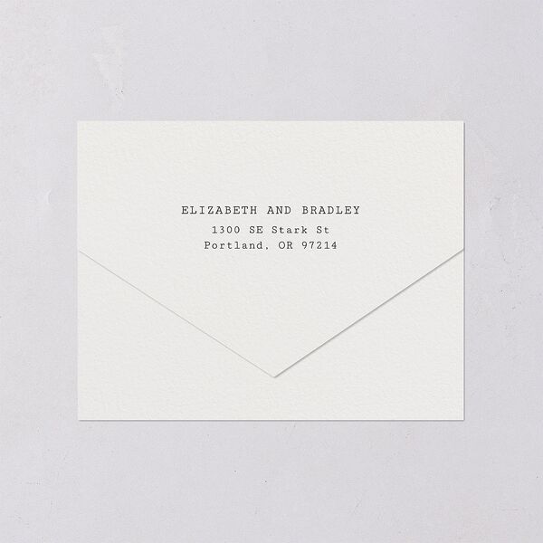 DIY Crafty Photo All-in-One Wedding Invitations Ruby Signature Light Both Recipient and Return Addresses No