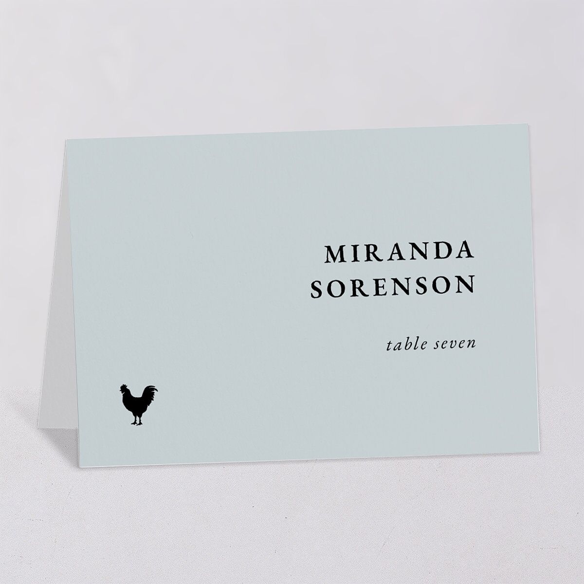 Vertical Names Place Cards Licorice Signature