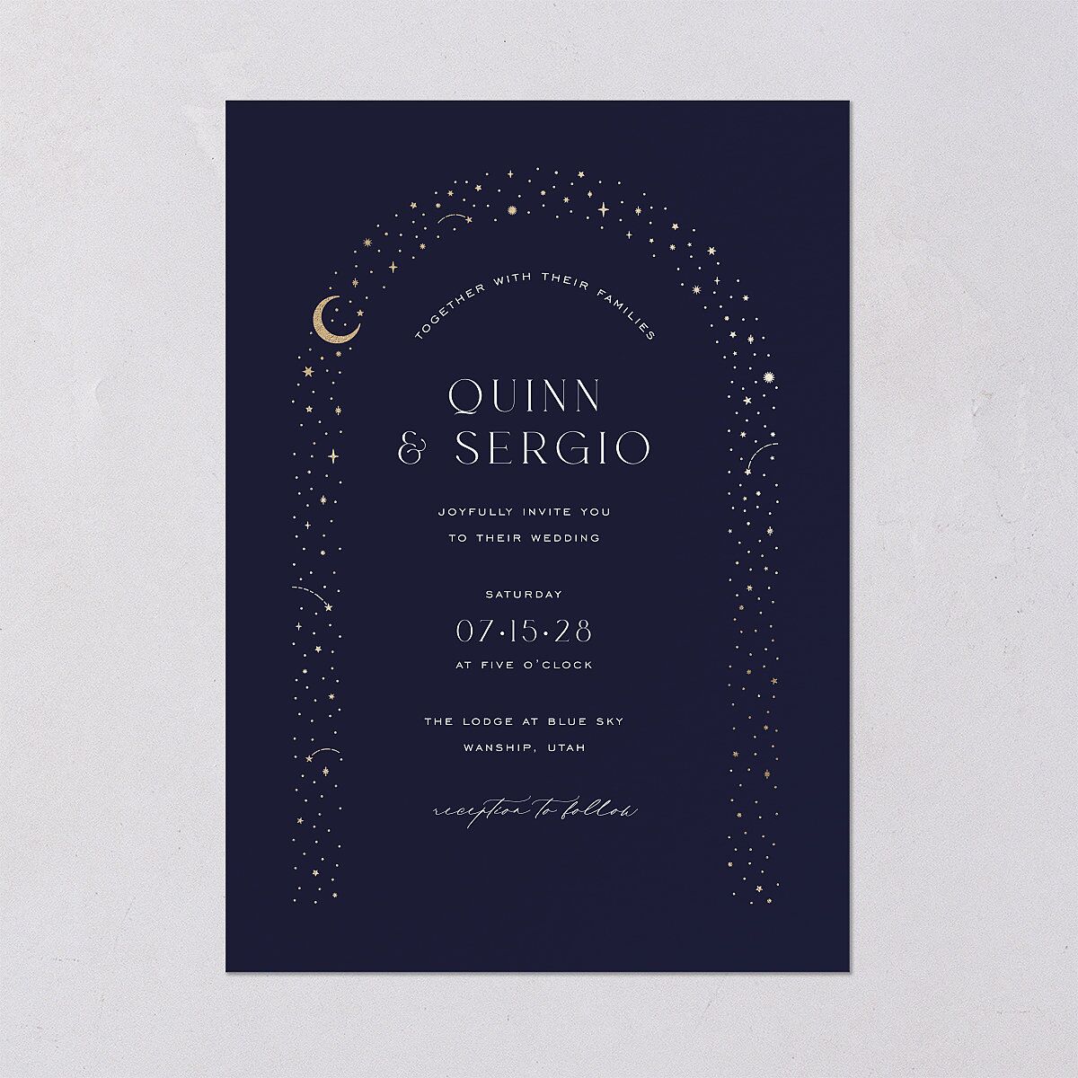 Celestial Arch Wedding Invitations — view 2