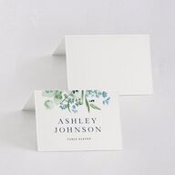 In Bloom Place Cards Moody Blue Signature