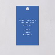 Hand Drawn Cake Favor Gift Tags French Blue Signature